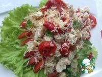 Рыбный салат с рисом и овощами ингредиенты
