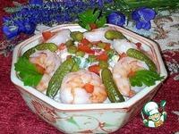 Восточный рисовый салат с креветками ингредиенты