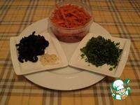 Яичная запеканка с кабачковыми рулетами и морковью ингредиенты
