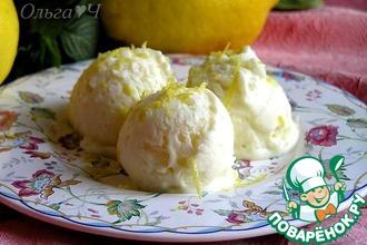 Рецепт: Лимонное мороженое с рисом