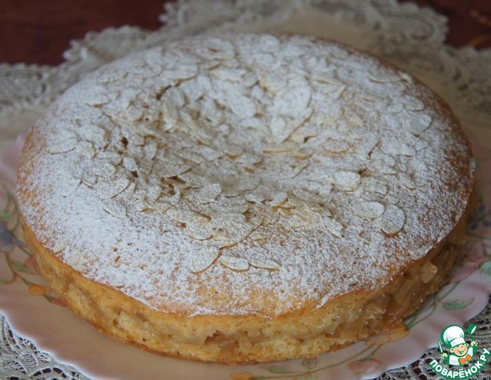 Рецепт: Французский миндально-яблочный пирог