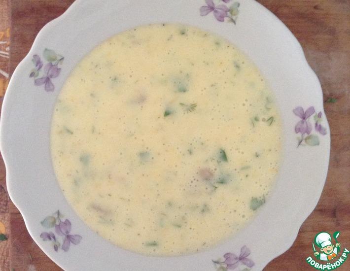Рецепт: Картофельный суп-пюре с шампиньонами