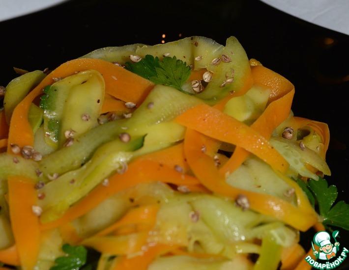 Рецепт: Овощные папарделли в азиатском стиле