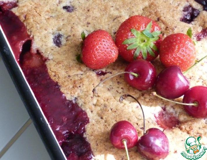 Рецепт: Летний пирог Три ягоды