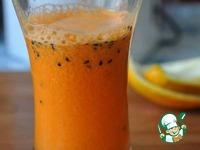 Апельсиново-морковный сок с чёрным кунжутом ингредиенты
