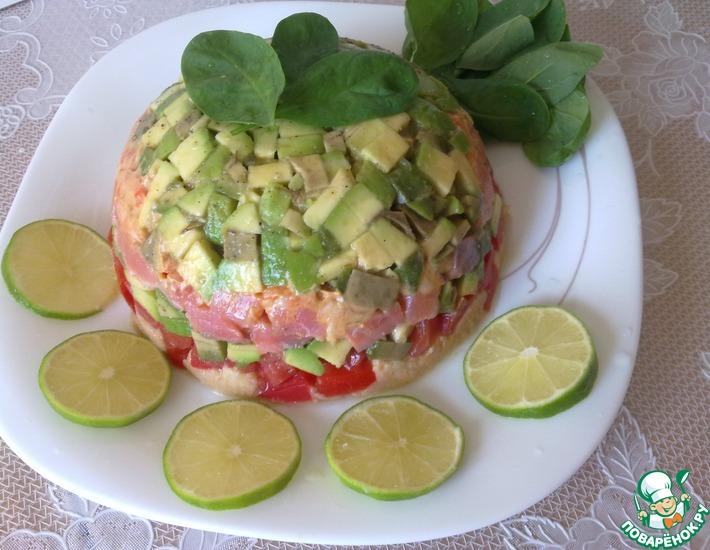 Рецепт: Салат из авокадо с креветками
