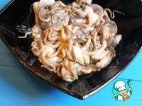 Молодые маринованные осьминоги на гриле с кабачками ингредиенты