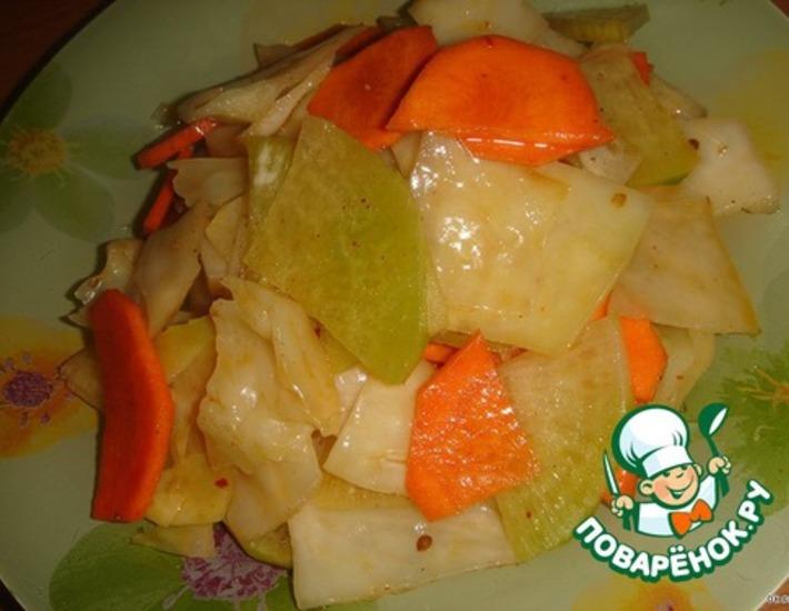 Рецепт: Салат из овощей по-корейски