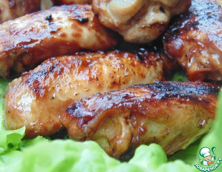 Рецепт: Куриные крылышки в пряном маринаде