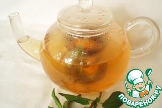 Рецепт: Освежающий зеленый чай с мятой и лимоном