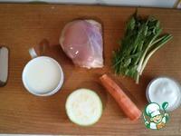 Курица в сметане с овощами и гречкой ингредиенты