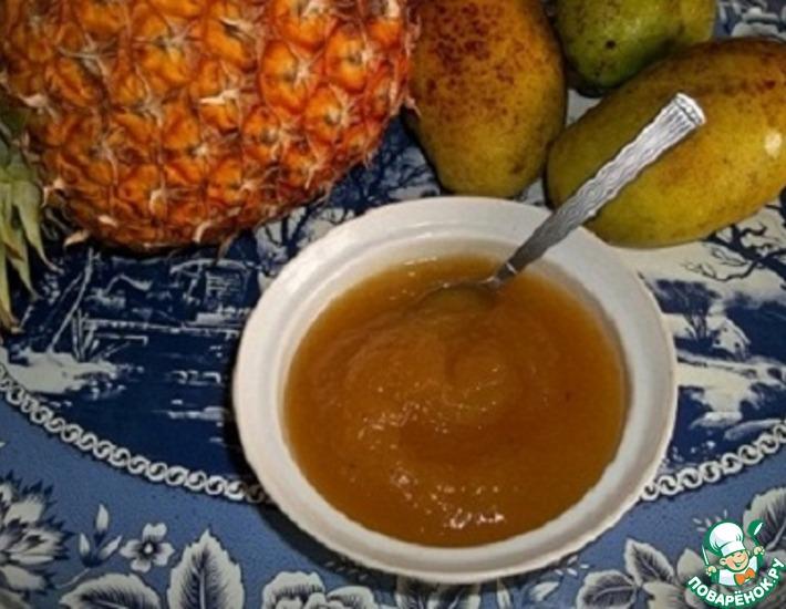 Рецепт: Ананасовый джем и варенье из манго и ананаса