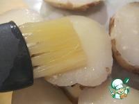 Сёмга и картофель-гриль с соусом из голубого сыра и сливок ингредиенты