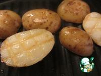 Сёмга и картофель-гриль с соусом из голубого сыра и сливок ингредиенты
