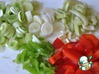 Острая паэлья с овощным миксом ингредиенты
