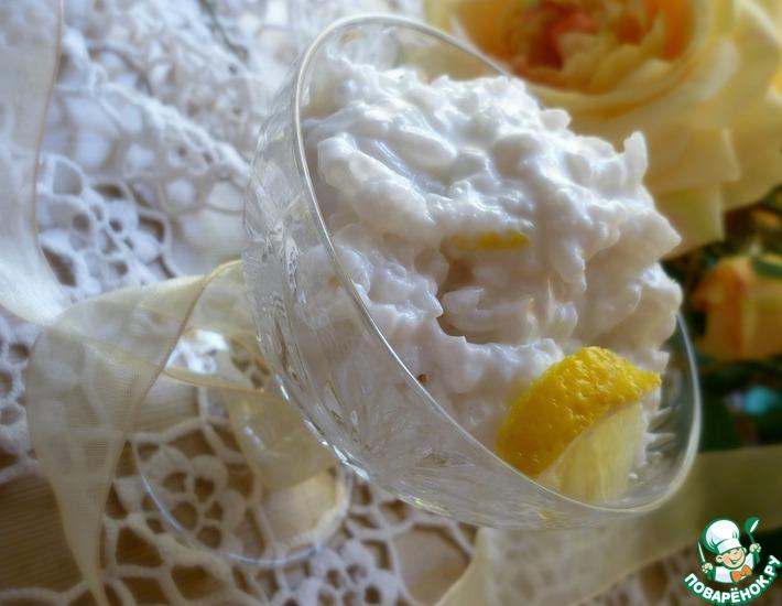 Рецепт: Лимонно-рисовый пудинг с лавровым листом