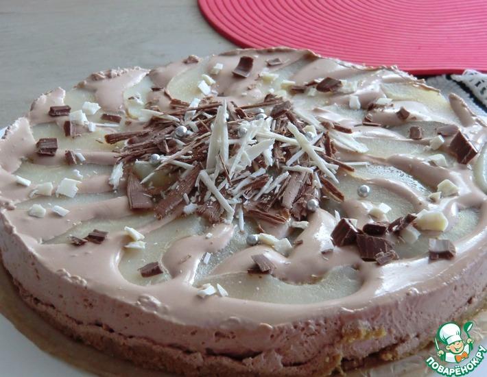 Рецепт: Шоколадно-грушевый торт