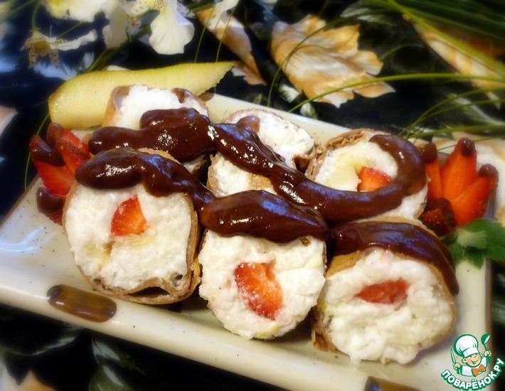 Рецепт: Роллы десертные Русская Япония