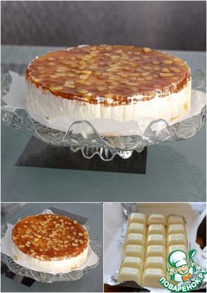 Рецепт: Сырный торт с карамелизированными яблоками