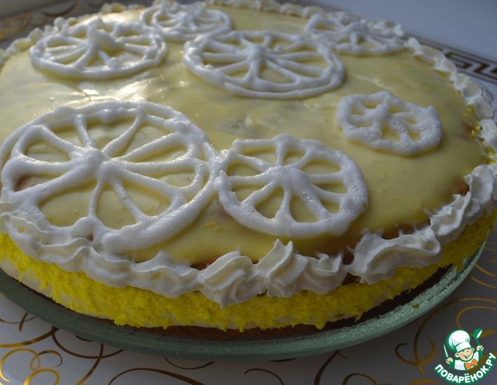 Рецепт: Торт Лимонная свежесть