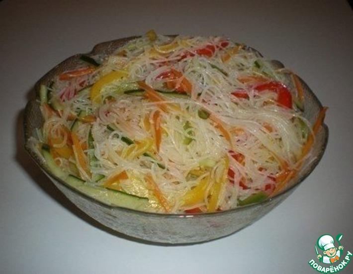 Рецепт: Салат Лапша с овощами