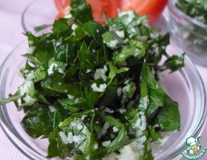 Рецепт: Быстрый салат с петрушкой и сыром