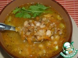 Рецепт: Тосканский суп из смеси бобовых в мультиварке