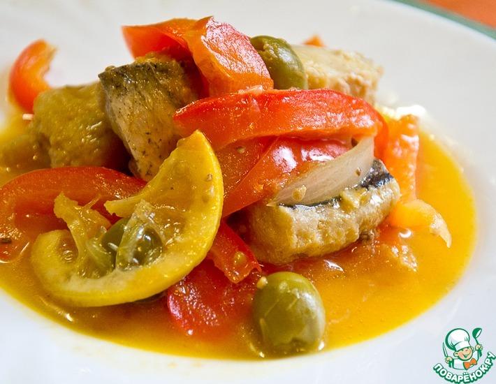 Рецепт: Тунисская рыбная солянка Кабкабу