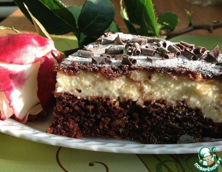 Рецепт: Шоколадный пирог Лимонное удовольствие