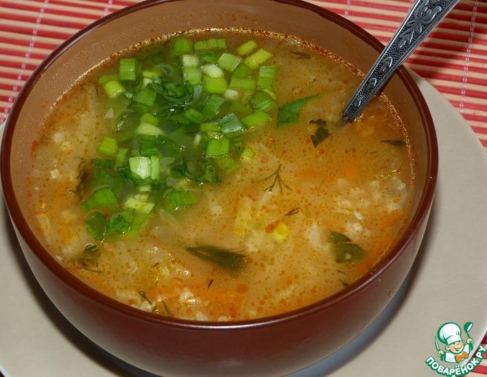 Рецепт: Овощной суп с пшенной крупой
