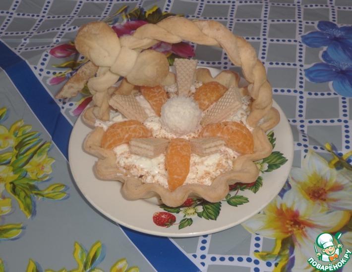 Рецепт: Тарт Корзинка с мандаринками