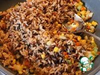 Цветной рис, жаренный с овощами ингредиенты