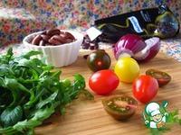 Салат с фасолью, тофу и томатами ингредиенты