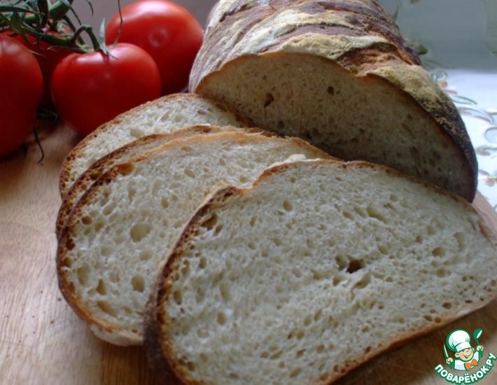 Рецепт: Белый хлеб на жидкой закваске