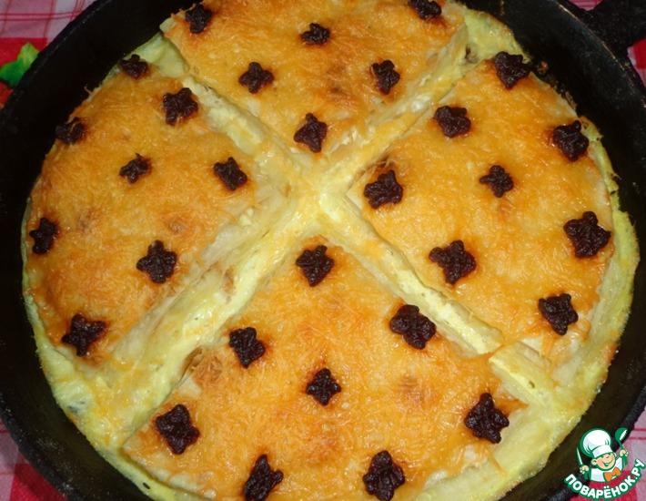 Рецепт: Сырно-творожные мини-пироги из лаваша