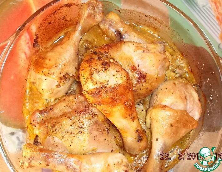 Рецепт: Курица по-домашнему
