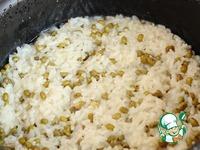 Овощная поджарка с гарниром рис-маш ингредиенты