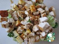Теплый салат с грушей, сыром и курицей ингредиенты