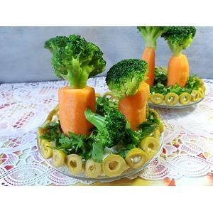 Сырно-овощной салат Сад на тарелке
