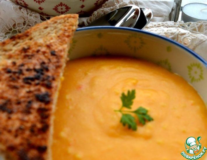 Рецепт: Морковно-имбирный суп с пшеном