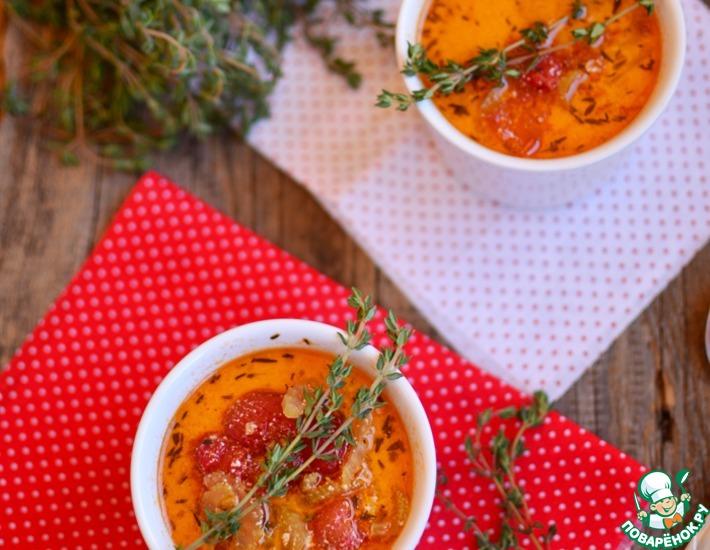 Рецепт: Пряный томатный суп с вермутом