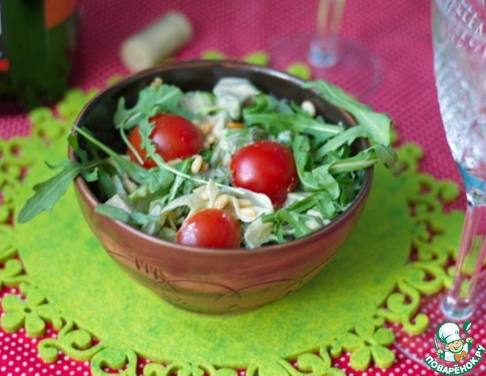 Рецепт: Салат из авокадо и рукколы