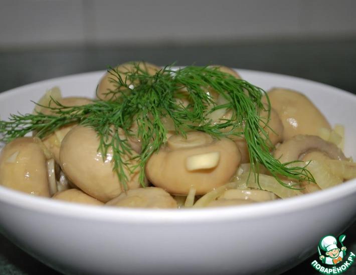 Рецепт: Маринованные грибы с имбирем