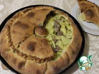 Татарский пирог с мясом и картофелем Балеш ингредиенты