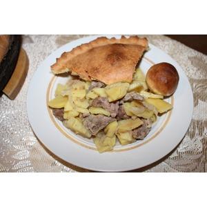 Татарский пирог с мясом и картофелем Балеш