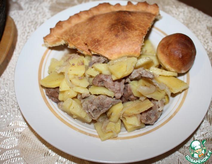 Рецепт: Татарский пирог с мясом и картофелем Балеш