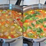 Диетический суп-гуляш с овощами и с индейкой