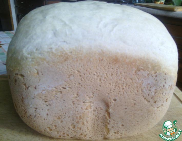 Рецепт: Хлеб белый простой на закваске в хлебопечке