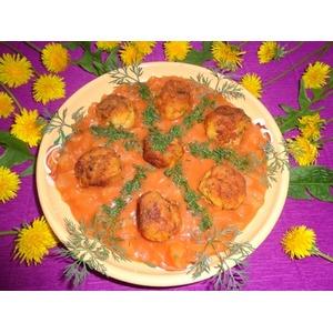 Рыбные шарики в томатно-ананасовом соусе