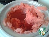 Розовый сорбет с джемовой прослойкой ингредиенты
